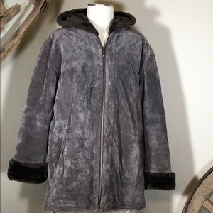 EXCELLENT used condition washable suede coat